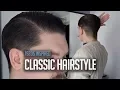 Classic Men s Side Part Hairstyle Using Pomade Tutorial