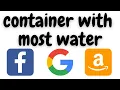 container with most water leetcode 11 amazon interview question python solution
