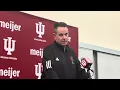 Coach Q A Curt Cignetti recaps day one of Indiana football fall camp