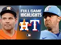ASTROS vs RANGERS Full Game Highlights July 12 2026 MLB Season