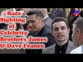 Rare Sighting of Celebrity Brothers James Dave Franco