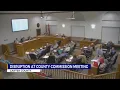 shows heated exchange between Carter County commissioners