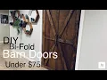 DIY Barn Doors Under 75 Bi-Fold Doors Family Renov8