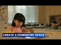 Back-to-school tips Create a homework space