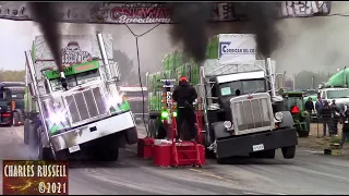 Legendary Big Rigs Drag Racing Compilation 