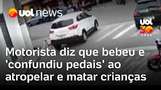 Motorista diz que bebeu e 'confundiu pedais' ao atropelar e matar crianças em Diadema (SP)