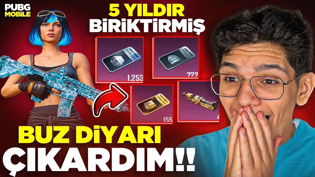 5 YILDIR KUTU AÇILMAYAN HESABI FULLEDİM! BUZ DİYARI ÇIKARDIM! - PUBG MOBİLE