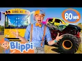 Download Lagu Blippi Wheels On The Bus, Monster Trucks and More | Vehicles For Kids | Educational Play Videos