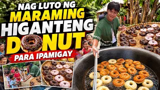 NAG LUTO NG MARAMING HIGANTENG DONUT PARA IPAMIGAY|ALEXIS VINES