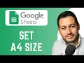 How To Set A4 Size in Google Sheets set paper size A4 Google Sheets Tutorial