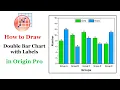 Draw Double Bar Graph with Labels in Origin Pro