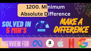 1200 Minimum Absolute Difference