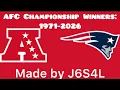 All of the AFC Championship Winners