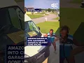 Amazon van rolls into customer s garage in delivery gone wrong