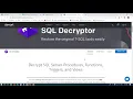 How to Decrypt SQL Server Procedures Functions Triggers and Views By Sokchab