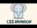 CSS Cute Elephant Drawing CodeHemu