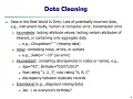 Data Mining Ch 3 Preprocessing - Part 1
