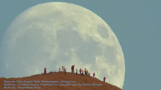 Moonrise Over Mission Peak Hikers