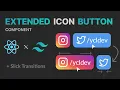 Animated icon button component in React and Tailwind CSS