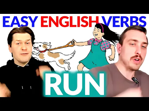 RUN 🏃‍♂️ Verbos em inglês | Iniciante fácil Input compreensível em inglês Lição | Natural Approach