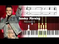 Download Lagu Maroon 5 - Sunday Morning - Accurate Piano Tutorial with Sheet Music