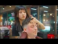 💈(ASMR) Beste Knipbeurt van Zijn Leven door Japanse Barbier — Schaarknip, Scheren \u0026 Head Spa