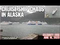 Download Lagu MV Celebrity Edge Breaks Loose from Its Moorings in the Port of Juneau, Alaska | June 16, 2025