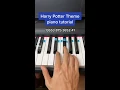 Harry Potter (Hedwig's Theme) easy piano tutorial!