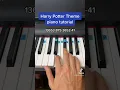 Harry Potter Hedwig s Theme easy piano tutorial