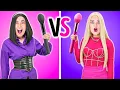 Download Lagu WHO WINS? Black vs Pink Girl 🎨 Cool Art Hacks by 123 GO! Genius