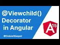 Angular Tutorial Viewchild decorator