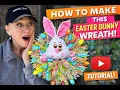 How to Make This ADORABLE Easter Bunny Wreath Easy DIY Tutorial