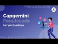 Important Capgemini Pseudo code Questions How to solve Pseudo code questions