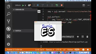 Put Text on Image using OpenCV Python