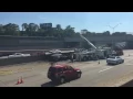 Fiery crash shuts down I-696 at Woodward