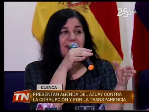 Presentan agenda del Azuay contra la corrupción y por la transparencia