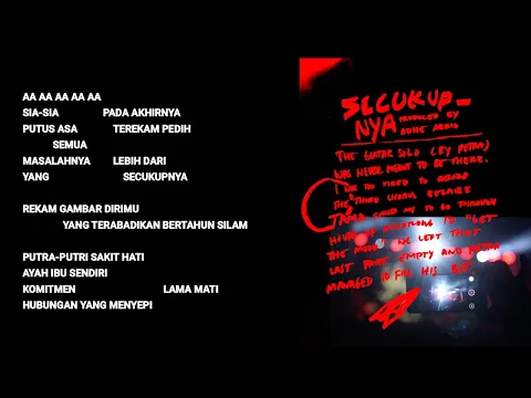 Download MP3 Hindia - Secukupnya (Official Lyric \u0026 Commentary Video)