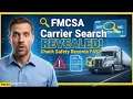 FMCSA Carrier Search How to Check Safety Records Stay Compliant