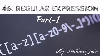 46 Regular expression in Python Part-1 Python Tutorial By Arihant Jain Study Material