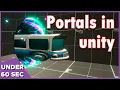 Portals in shadergraph Under60sec Unity tutorial