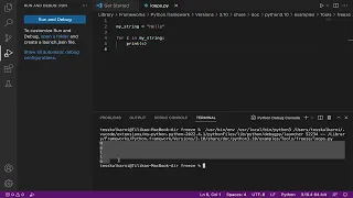 Python Tutorial Loop through a String