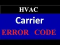 Carrier Ac Error Codes List Carrier Air Conditioner All Error Codes And Solution