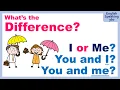 Do we say YOU AND I or YOU AND ME?   Choosing between I and ME.   English Grammar made EASY
