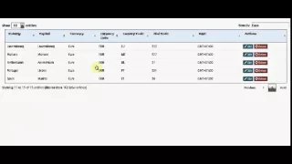 Add edit delete table rows dynamically