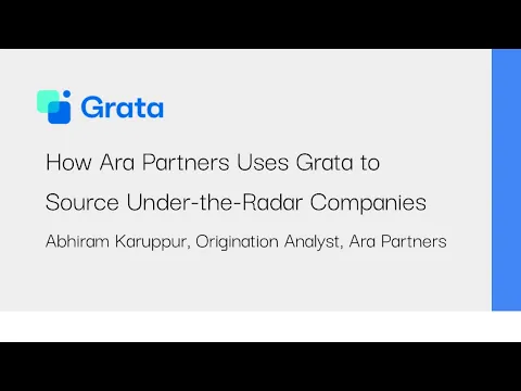 Download MP3 How Ara Partners Uses Grata to Source Under-the-Radar Companies