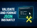 JSON Validator Formatter Online for FREE