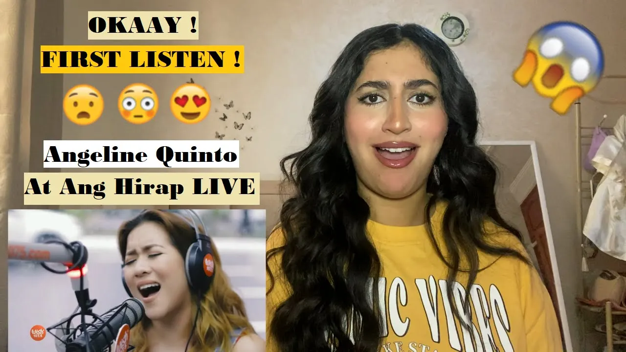 OKAY ! Arab girl reacts to Angeline Quinto "At Ang Hirap" LIVE on Wish Bus - First Time REACTION