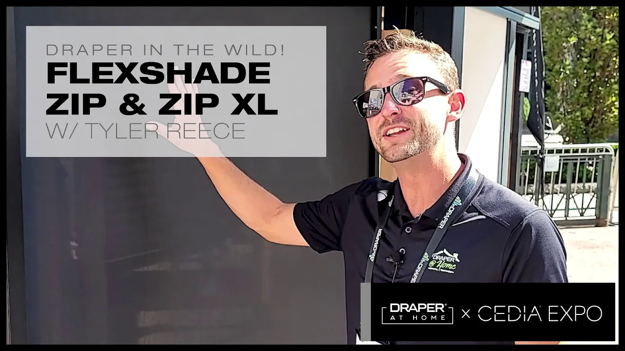 FlexShade ZIP and FlexShade ZIP XL - Draper at CEDIA2023