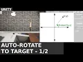 UNITY - Look At script pointing an object towards another part 1 Rotate
