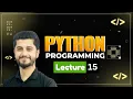 Tuples some important programs of list in Python Lecture 15 Beginner-Friendly Learn with Hamza